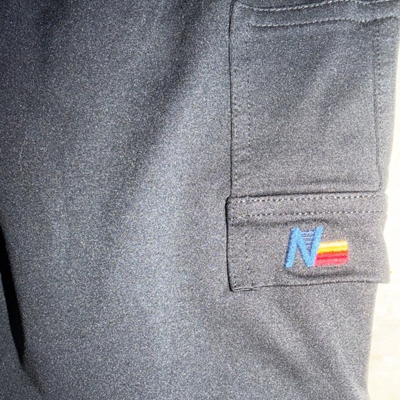 Aviator Nation CARGO POCKET HI-RISE BIKER SHORT - BLACK - Picture 5 of 5